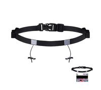 Running Belt for Race Number,Triathlon Race Belt BIB Holder,Adjustable Elastic Triathlon Non-Slip Bib Holder with 6 Energy Gel Loops ForMarathon, Running and Cycling