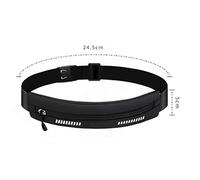 Running Belt Pouch Adjustable Sport Waist Bag Hands Gym Workout Belt for Phones Keys Flip are Designed for and Thickened Construction Them and More (Black-dot Pattern)