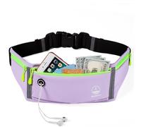 Running Belt Slim Fanny Packs for Women, Purple Waist Pack Running Fanny Pack Phone Holder for Running Sports Hiking Cycling