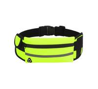 Running Belt,Sports Fanny Bags,Ultra Slim with Adjustable Elastic Strap,sweatproof Running Belt with Mobile Phone Pouch, Earphone Holder, Key Pouch, etc. Suitable for Outdoor Sports.Chartreuse