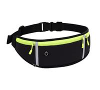 Running Belt Waist Pack Adjustable Fanny Pack, Large Capacity Sports Bum Bag, Water Resistant Running Pouch, Waist Belt for Phone & Water Bottle Holder, Multiple Pockets & Headphone Port for Men Women