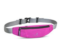 Running Belt Waist Pack Water-Repellent Fanny with Zippered Pocket Earphone Jack Adjustable Reflective Strip for Cycling Hiking Fitness Workout Outdoor Sports