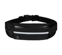 Running Belt Waist Packs,Workout Fanny Pack,Ultra Light Bounce Free Waist Pouch Fitness Workout Belt Sport Waist Pack for Women Men,Adjustable Waistband Bag for All Kinds of Phone, Black, L