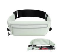 Running Belt with Adjustable Elastic Strap, Waterproof Phone Holder for Runners, Breathable Running Bags with Marathon Number Clip for Women Men Hiking Workout Travel