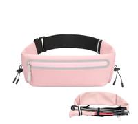 Running Belt with Adjustable Elastic Strap, Waterproof Phone Holder for Runners, Breathable Running Bags with Marathon Number Clip for Women Men Hiking Workout Travel