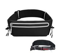 Running Belt with Adjustable Elastic Strap, Waterproof Phone Holder for Runners, Breathable Running Bags with Marathon Number Clip for Women Men Hiking Workout Travel