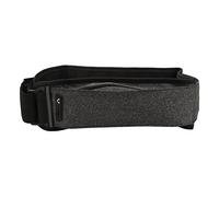 Running Belt with Multiple Pockets, Adjustable 60-85cm Waist Bag for Jogging, Reflective Strip Water - Resistant Polyurethane Belt for Running, Fitness and Travel (Black Melange)