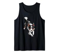 Running Border Collie Tank Top