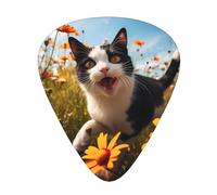 Running Cat Printed pick set - 12 pieces, thin, medium and thick guitar picks, suitable for guitar, bass, electric guitar and ukulele