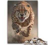 Running Cheetah Puzzles for Adults Teens 2000pc Puzzle,Challenging Game Toys Every Piece Is Unique - Challenging Family Fun Game (70X100cm)