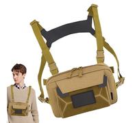 Running Chest Bag - Outdoor Sport Vest Pack | Comfortable Ergonomic Waistcoat for Jogging, Trekking, Cycling, Hunting, Ski, Adventure, Breathable Adjustable with Multi-Purpose Pockets, Lightweight