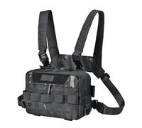 Running Chest Pack, Outdoor Chest Bag Vest, 8.66x5.51x3.54 Inches Lightweight Jogging Carrier Pouch to Women, Ideal for Camping, Hiking, Cycling, Hunting, Workouts and Activities