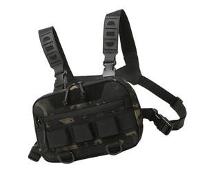 Running Chest Pack - Oxford Cloth Portable Running Chest Rig 20L - Large Opening Back Mesh Fanny Pack Multi-Functional Breathable Vest Backpack for Gym Cycling