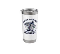 Running Coffee Cup Character Creative Morning Stainless Steel Insulated Tumbler