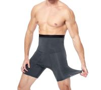 Running Compression Shorts Men, Anti Chafing Sports Underwear Ultra-Tight Gym Shorts High Stretch Quick Dry Pants for Workout Football Cycling Training Moisture Wicking Muscle Support Grey