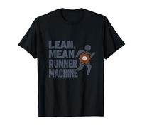 Running Crew Fitness Gear Lean Mean Runner Machine Design T-Shirt