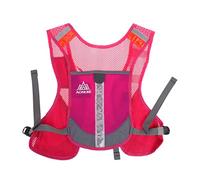 Running Cycling Vest Backpack Sports Hydration Water Bladder Bag Rose Red