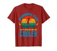 Running Dad Like A Regular Dad But Cooler - Marathon Runner T-Shirt, Men, Cranberry Red, XX-Large