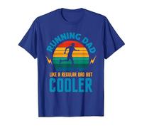 Running Dad Like A Regular Dad But Cooler - Marathon Runner T-Shirt, Men, Royal Blue, X-Large