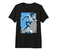 Running Diego Maradona 90's Vibe Retro Soccer Premium T-Shirt