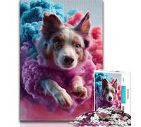 Running Dog Jigsaw Puzzles for Adults 1000 Piece Puzzle,Challenging Game And Family Play for Is Ideal As A Gift for The Whole Family (75x50cm)
