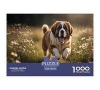 Running Dog Jigsaw Puzzles for Adults Interesting Puzzles 1000 Pieces Impossible Puzzle for Adults Gifts 70x50cm/1000pcs