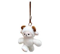 Running Doll Plush Toy, Soft Plush Material, 18x17x7cm, Plüsh Keychain Charm, Stuffed Animal Keyring, Cute Cartoon Style, For Backpack Schoolbag Tote Travel Use