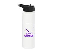 Running Empty Lupus Warrior Lupus Awareness Month Stainless Steel Insulated Water Bottle