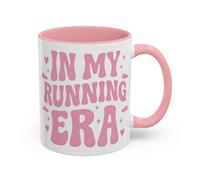 Running Era Mug, in My Era Coffee Cup, Marathon Parkrun Mug, Pink Mug for Her, Runner Present, Girlfriend Birthday Idea (Pink 11oz, Mug)
