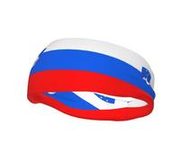 Running Exercise Headband, Yoga Men and Women Running Basketball Fitness Elastic Headband, Flag of Slovenia Sports Sweat-Absorbing Band,