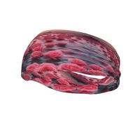 Running Exercise Headband, Yoga Men and Women Running Basketball Fitness Elastic Headband, Roses by The sea Sports Sweat-Absorbing Band,