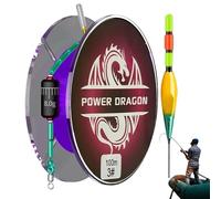 Running Float Fishing Line Complete Set | 100m Colour Changing Float High Sensitivity Fishing Line with Colour Changing Float - for Beginners in Outdoor Fishing from Kayak, Lake, River, Shore and St