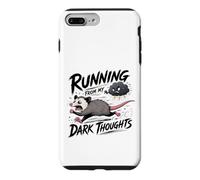 Running From My Dark Thoughts Opossum Runner Athlete Humor Case for iPhone 7 Plus/8 Plus