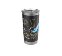 Running Funny Run Like It's Midnight Stainless Steel Insulated Tumbler
