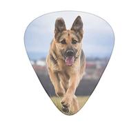 Running german shepherd dog Advanced guitar pick 12 pieces Three thicknesses for bass, electric guitar, acoustic guitar bag