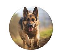 Running German Shepherd Dog Button Pins 1 Pc, 2.4 Inch Round Button Badges Metal Personalized Picture Photo Pin Buttons Kit For Craft Supplies Christmas Diy Party Projects