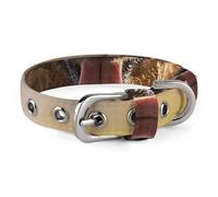 Running German Shepherd Dog Dog Collar Adjustable Soft and Comfortable Puppy Collars with Metal Buckle Pet Collar for Small Medium Pet