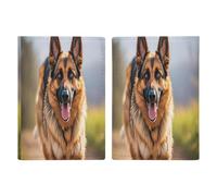 Running German Shepherd Dog Passport Holder Personalized Passport Wallet for Women Men Travel Document Organizer Holder
