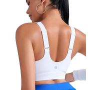 RUNNING GIRL Adjustable Straps High Impact Sports Bra for Women,High Support Workout Sports Bras with Sewn in Pads