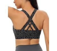 RUNNING GIRL Women's Sports Bras Medium-High Impact Criss Cross Back Workout Bra with Removable Padded for Running,Yoga