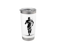 Running Guy Drawing Jogging Stainless Steel Insulated Tumbler