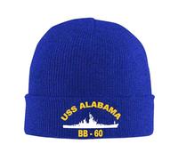 Running Hat USS Alabama Bb-60 Knit Winter Hat Thick Knitted Cap Warm Thermal Hat for Outdoor Headwear Adults