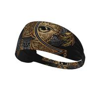 Running Headband Mandala Boho Crescent Moon Sun Dreamcatcher Sweatband Sports Headband for Running, Cycling, Basketball, Yoga, Workout Stretchy Unisex Hairband