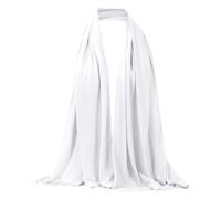 Running Headband Women's Winter Muslim Scarf for Women, Plain Practical Long Scarf, Fashionable Cycling Outfit Men's Winter (White, One Size)