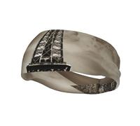 Running Headbands for Men Women Paris Eiffel Tower Sweatbands Moisture Wicking Sports Sweat Bands Fashion Athletic Head Scarf Stretchy Hairband for Tennis, Basketball, Running