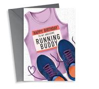 Running Hobby Birthday Card - Awesome Running Buddy