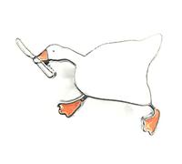 Running HONK! Angry Goose Knife Evil Meme Game Funny Metal Enamel Pin Badge