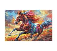 Running Horse 1000-piece Jigsaw Puzzle Set Splendid Celestial Critters For Adults Teens 14+ Logic Skill Indoor Game Family Game Night Summer Durable Material 1000 PCS