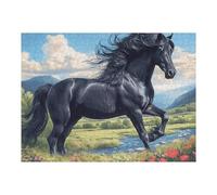 Running Horse 500 Pcs Jigsaw Puzzle Bundle Fantastic Beasts Family Puzzle Lovers Fun Family Game Mindful Activity Spring Durable Cardboard 500 PCS