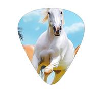 Running Horse Animal Guitar Picks Gift Set - Smooth Durable Plectrums For Acoustic, Electric & Bass Guitar, Perfect Present For Guitar Lovers & Musicians